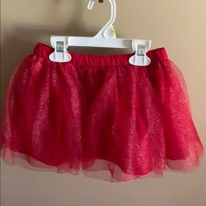Girls red skirt with sparkle!